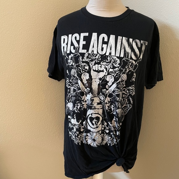 Rise Against Tops - Rise Against Punk Rock Band Shirt size Large